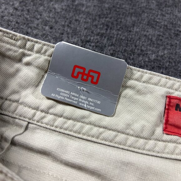 Vintage Y2K Mossimo Mini Micro Khaki Brown Low Rise Shorts Short Sz 13 NWT - Picture 9 of 16